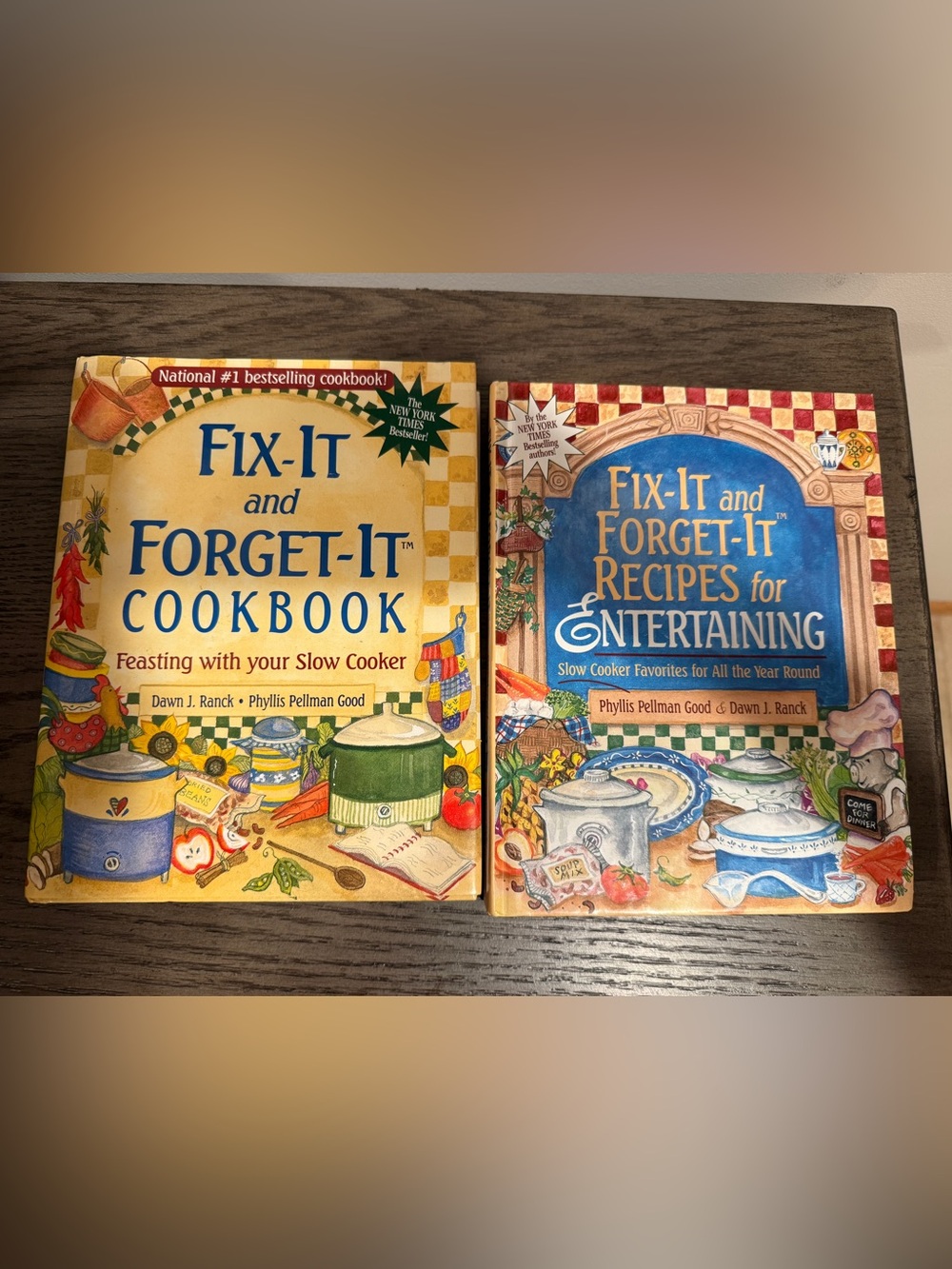 Lot of 2 Fix-It and Forget-It Slow Cooker Cookbooks – 2000 & 2002